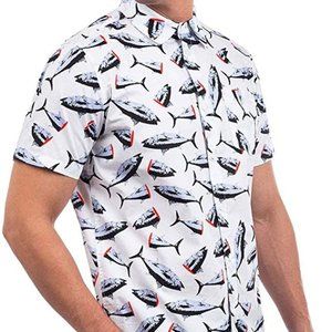 NWT Hurley Classic Fit Ahi Fish Shirt m